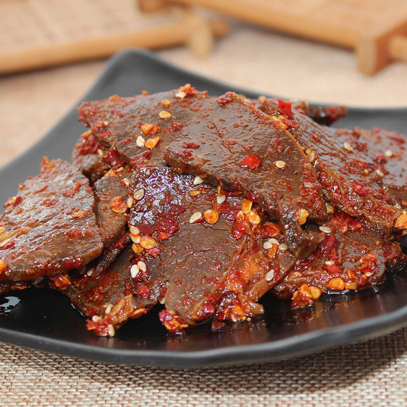 麻辣大片牛肉熟食 中国湖南特产现做美食 吃的休闲食品包邮零食