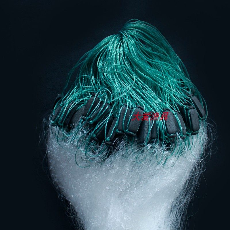 小鱼网捕网丝网粘三层巢湖1寸月收9分8分鱼网