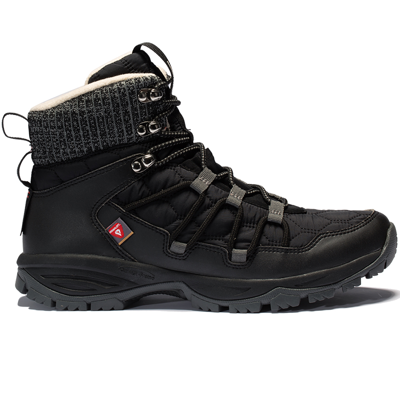 诺诗兰棉鞋男士户外秋冬新款防风透气加绒P棉保暖中帮徒步运动鞋