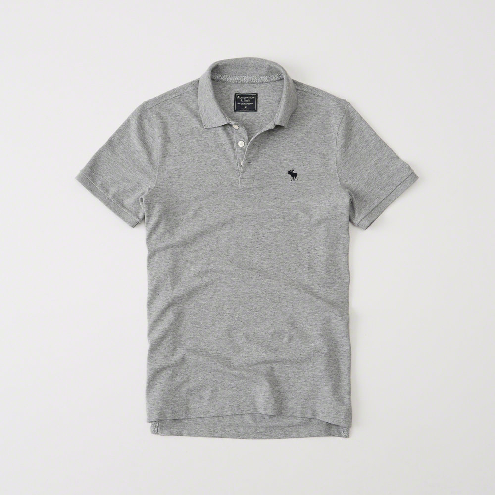 2020af夏季新款HCO纯棉男翻领短袖T恤小鹿打底纯色男装修身POLO衫