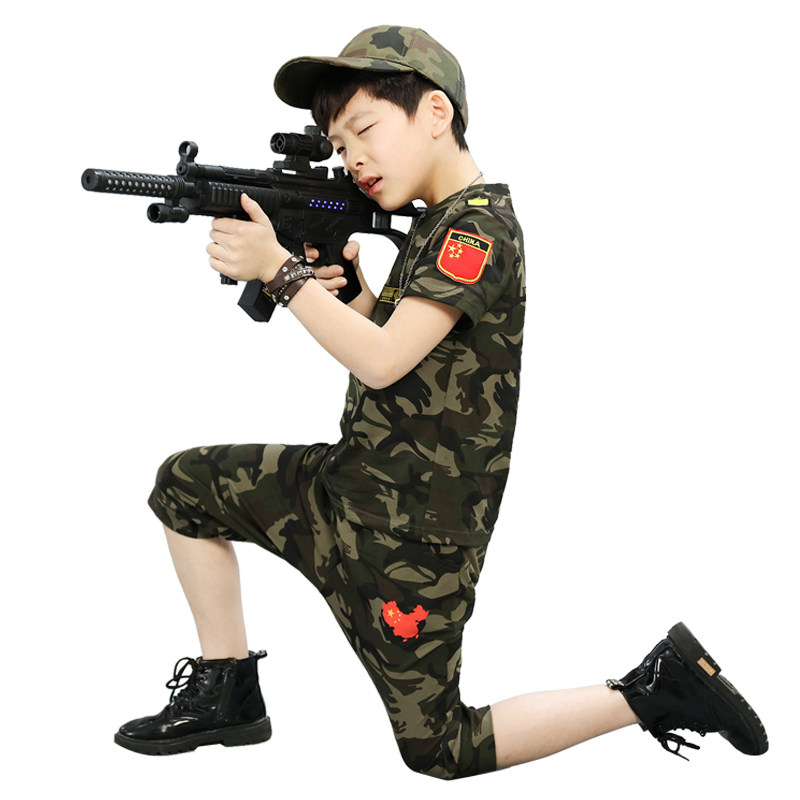 六一儿童迷彩服男童野战特种兵套装小孩军装舞蹈表演出军训服夏季