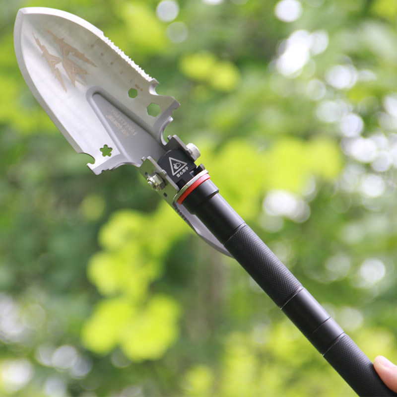 锐豹工兵铲军版原品中国多功能户外军工铲挖土小铁锹车载钓鱼镐锄