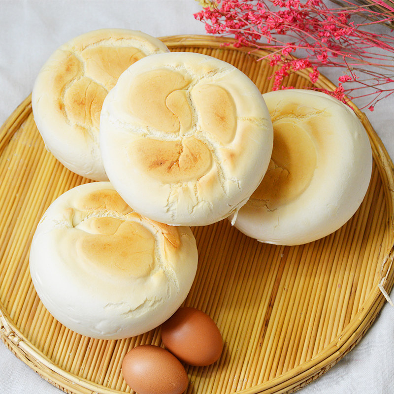 一斤一个铁锅馒头纯手工老面馒头呛面大饽饽早餐面食不加糖馍馍