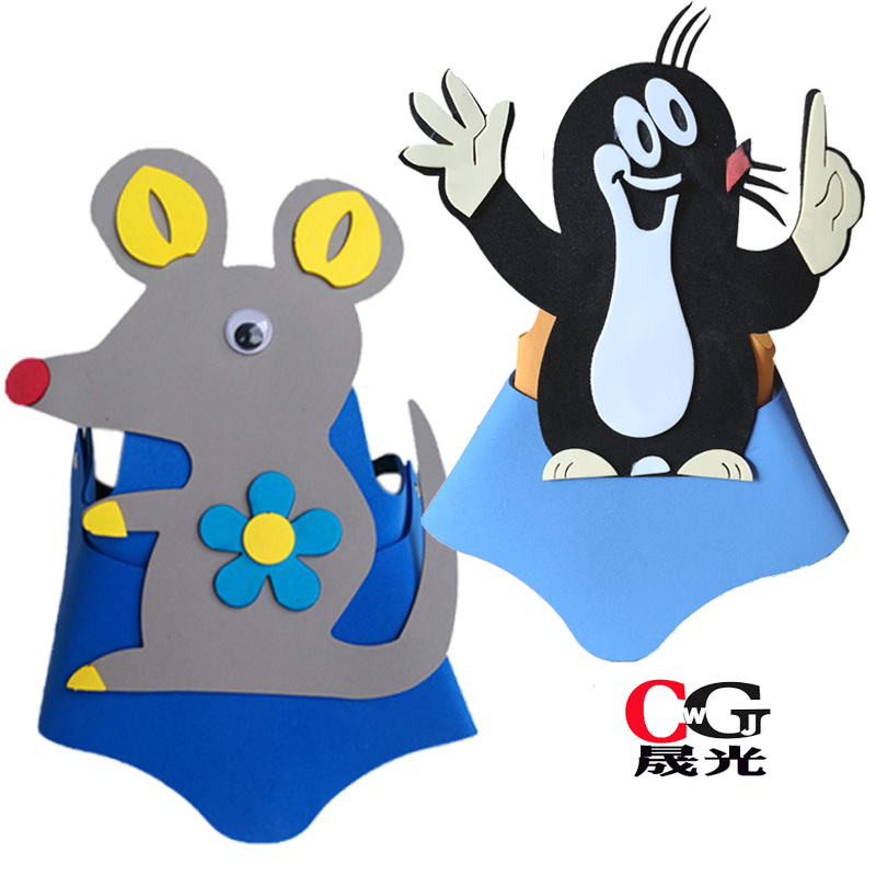 老鼠头饰动物米老鼠头套面具可爱卡通头饰