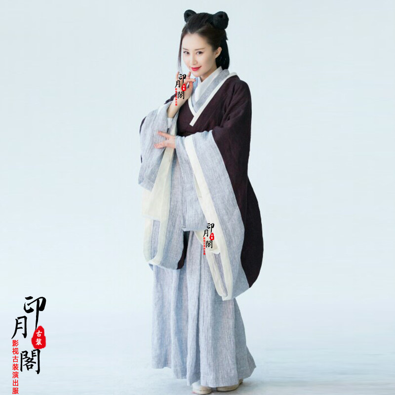 影视春秋战国秦朝汉朝女士曲裾汉服古装宫女女服民族服装