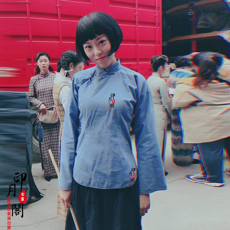 古装影视红高粱同款女士民国棉麻丫鬟村姑八路民族服装