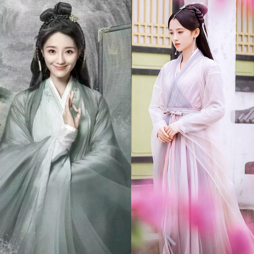 影视白蛇传白娘子白素贞同款古装小青古代仙女服舞蹈服写真演出服