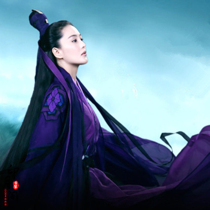 古装影视神雕侠侣李莫愁莫愁同款宋明武侠侠女女服民族服装