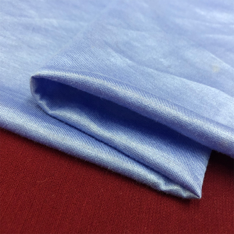 max牛货进口高档针织弹力亚麻针织纯色有机棉麻布料服装面料