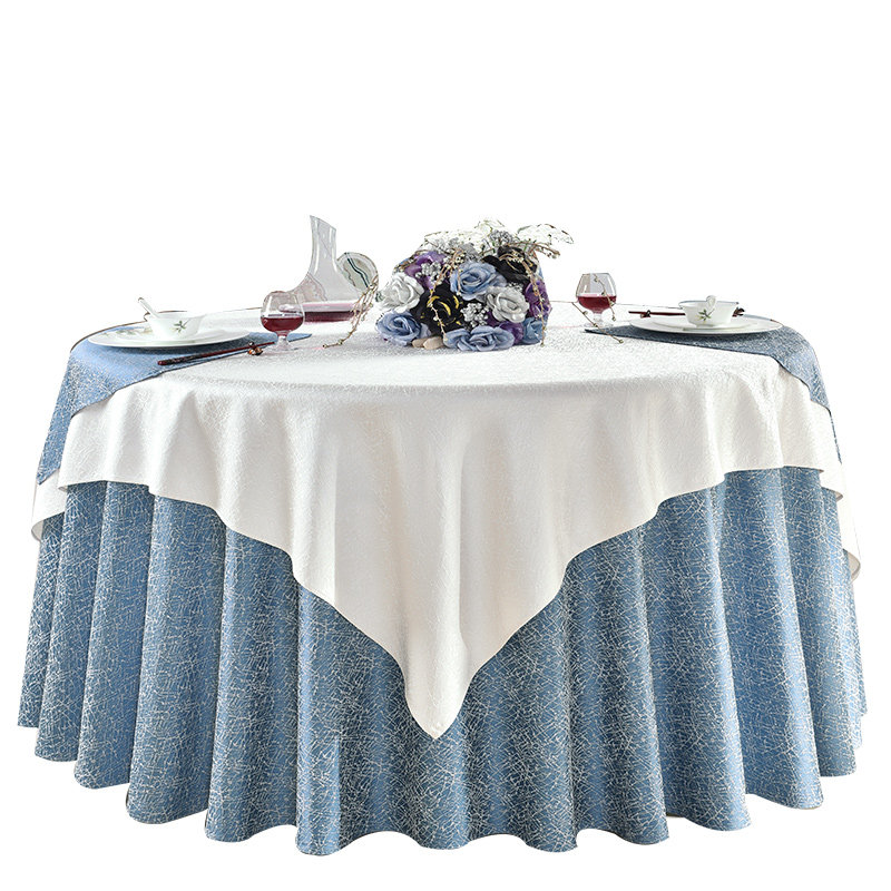桌布圆形酒店大圆圆桌宴会台布甜品台餐高档桌布