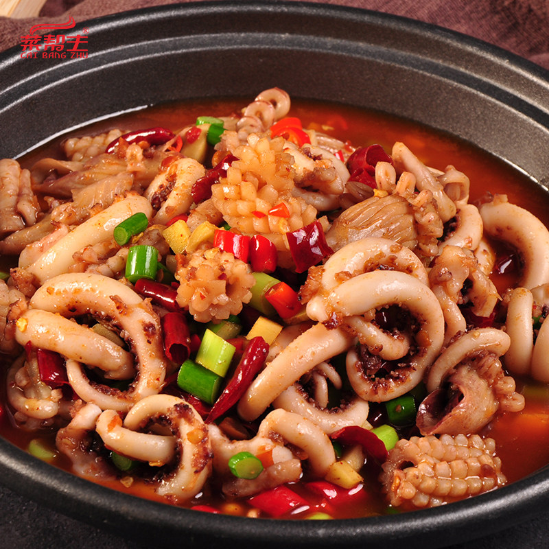 半成品三宝450g酒店特色菜食材鱿鱼熟食好吃美食冷冻鱿鱼