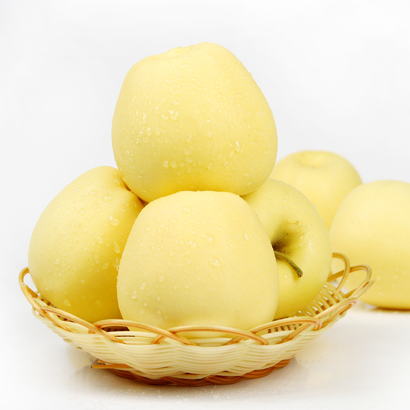 甘肃现摘金帅黄金帅香蕉黄香蕉刮泥宝宝当季整箱苹果