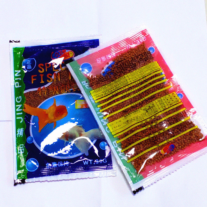 冷水鱼饲料观赏鱼小袋鱼食金鱼锦鲤鲤鱼小粒鱼粮观赏鱼饲料