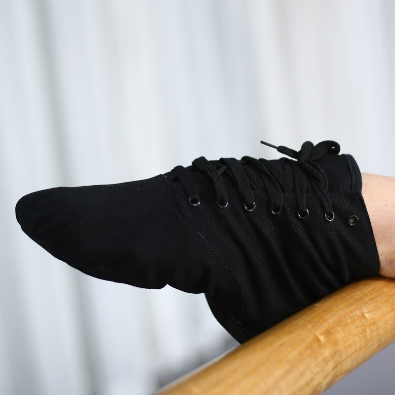 爵士高帮教师室内瑜伽舞鞋民族民族舞鞋男练功芭蕾舞鞋