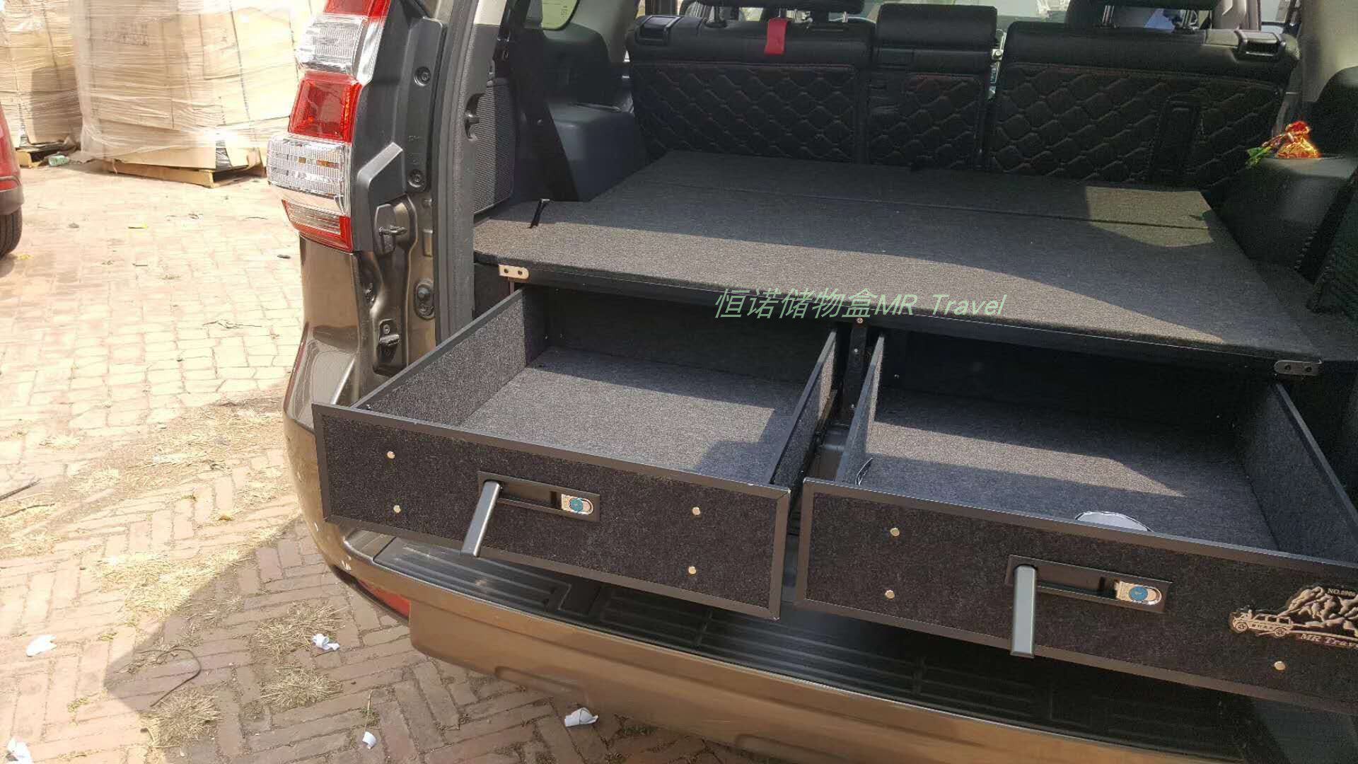 专用霸道七座 lc150 后备箱改装 车床魔盒多功能收纳整理旅行定制