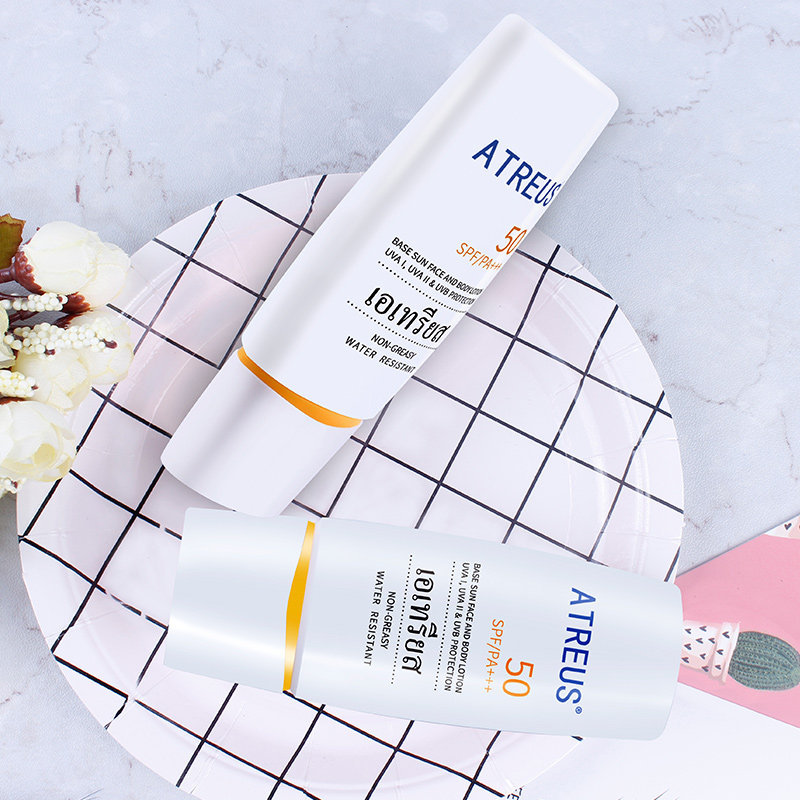 泰国atreus防晒霜脸部专用女学生保湿美白全身通用防水汗防紫外线