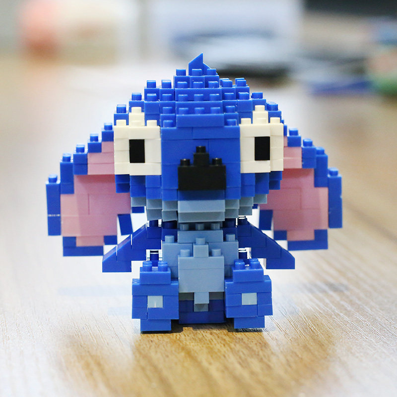 微型小颗颗粒钻石积木成人史迪仔造型拼装益智其它玩具