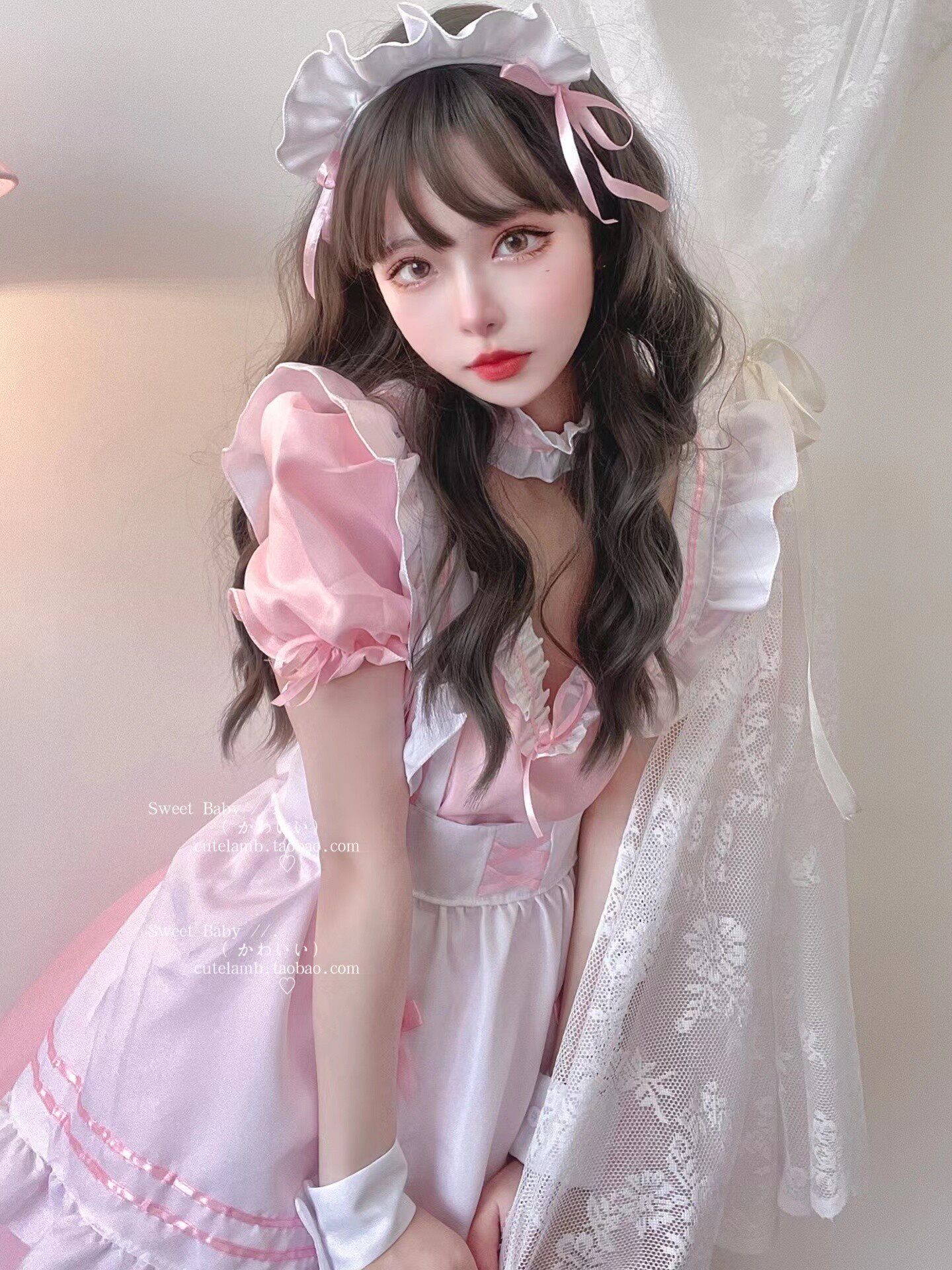 女仆cutelamb乖巧日系软妹cos二次元性感制服连衣裙连衣裙