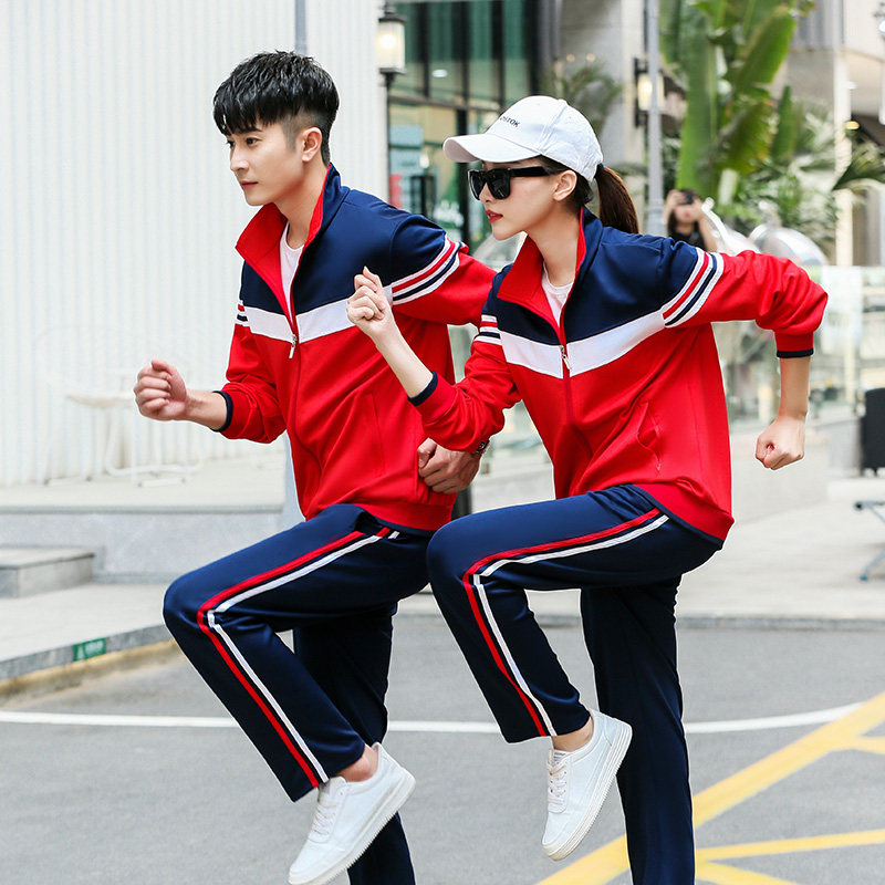 校服套装中学生夏装小学初中高中生班服定制亲子学生校服