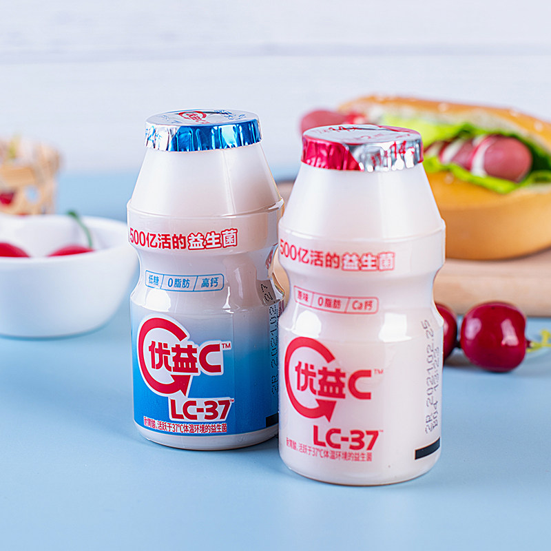 蒙牛优益c100mlx20乳酸菌lc37原味500亿活菌饮品脂肪酸奶