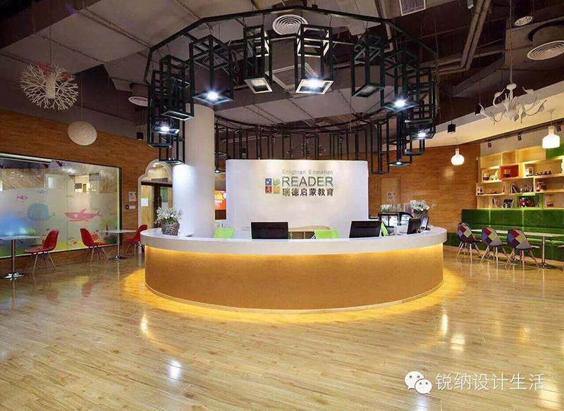 前台接待公司商务大厅烤漆圆形迎宾台办办公桌异形前台