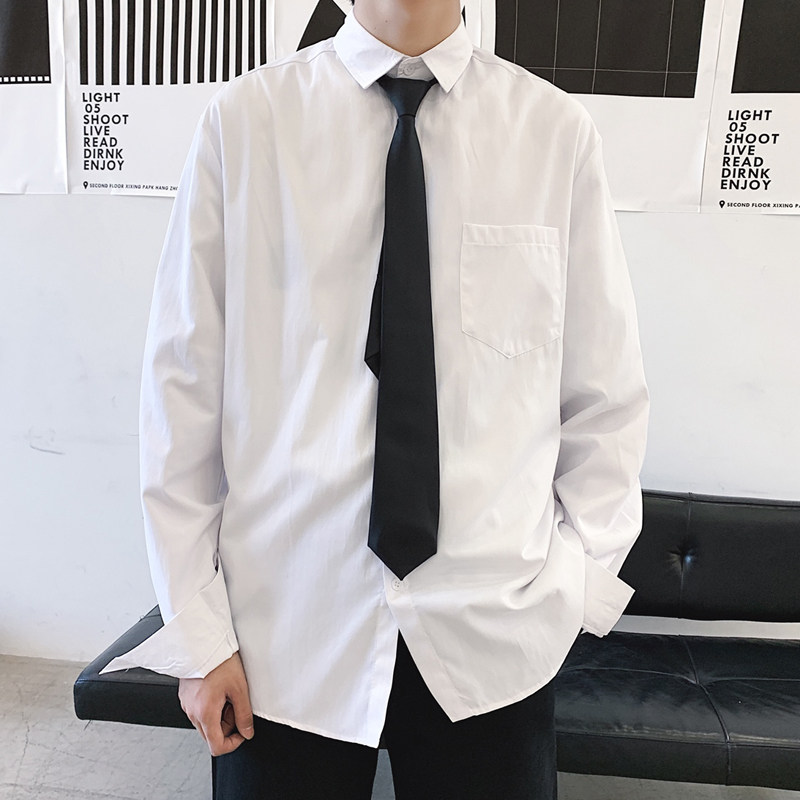 夏季套装衬衣白衬衣正装制服dk班服学生短袖衬衫