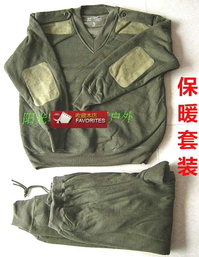 正品03绒衣棕绿色绒衣绒裤棉服户外03式男款厚保暖套装 藏蓝色