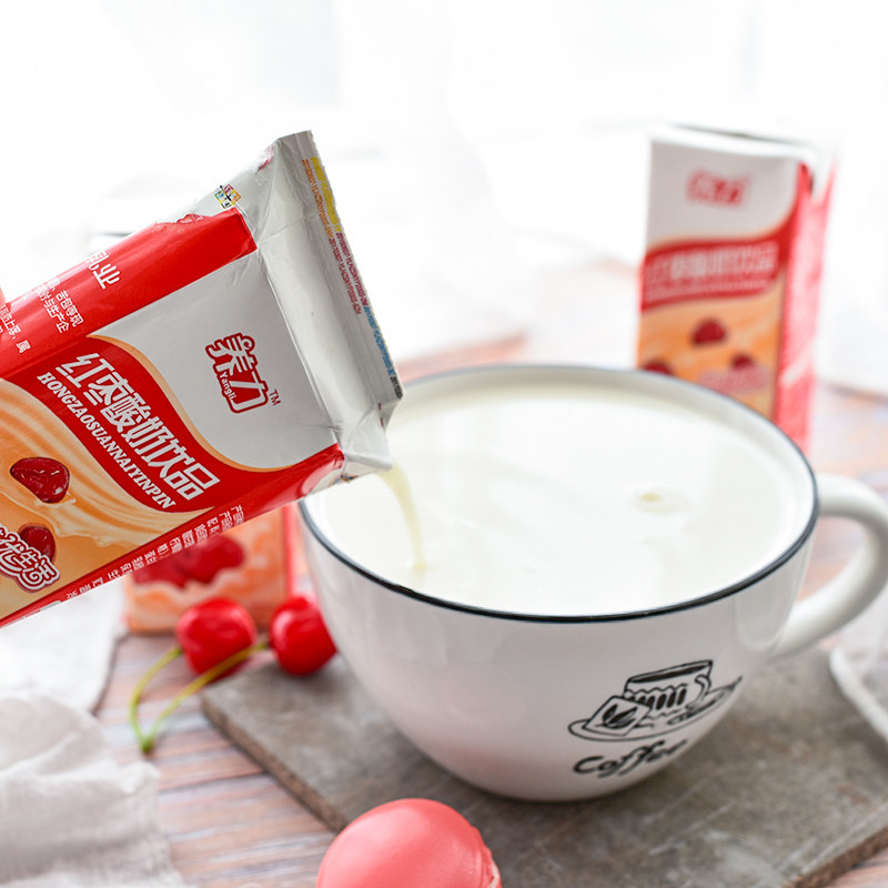 石埠红枣酸奶200ml盒装整箱广西乳业学生成人酸奶