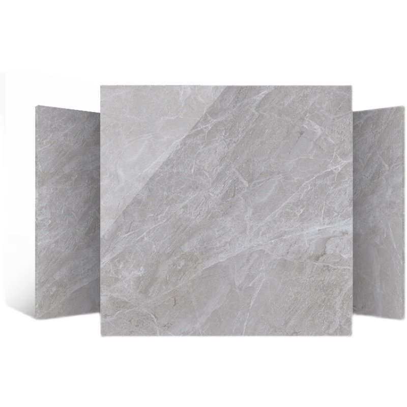 广东瓷砖800x800灰色连纹通体大理石客厅地砖抛釉釉面砖