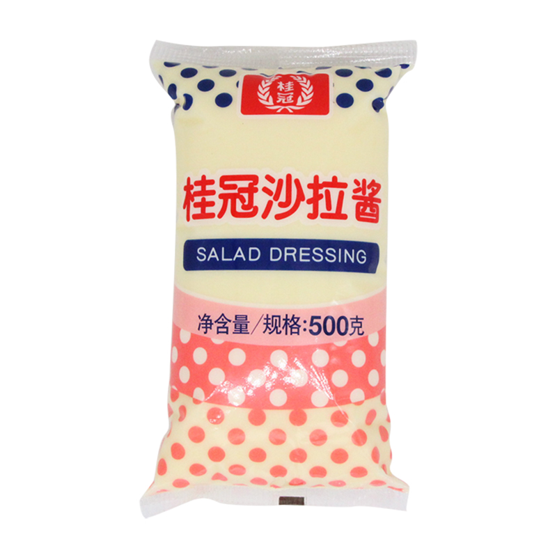 桂冠沙拉酱500g5包小包袋装香甜味汉堡寿司水果蔬菜手抓饼商用