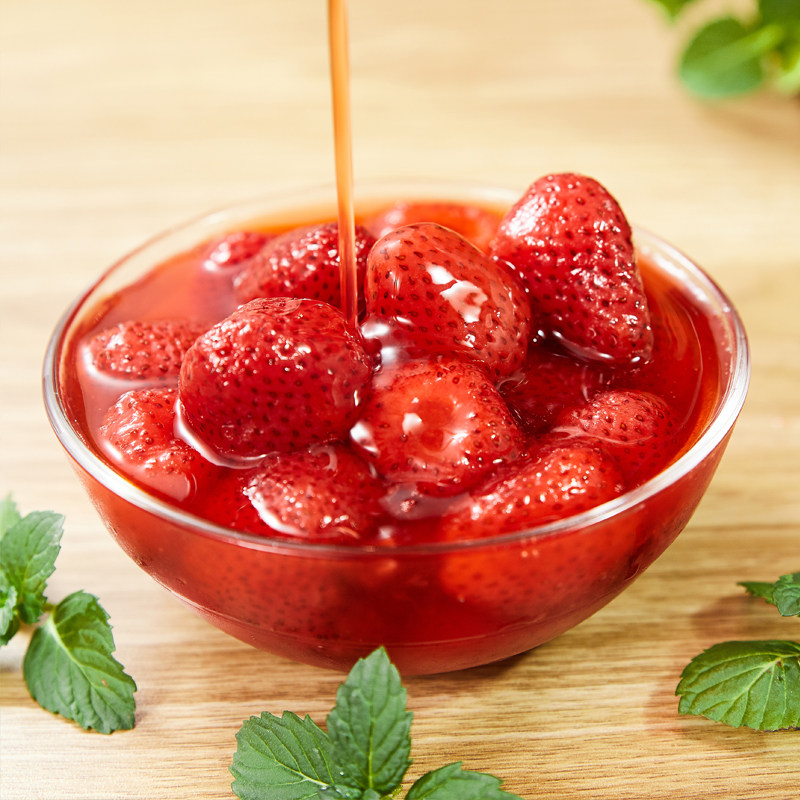 3盒装 绿果湾丹东特产冰冻草莓冰点草莓新鲜99牛奶草莓罐头 包邮