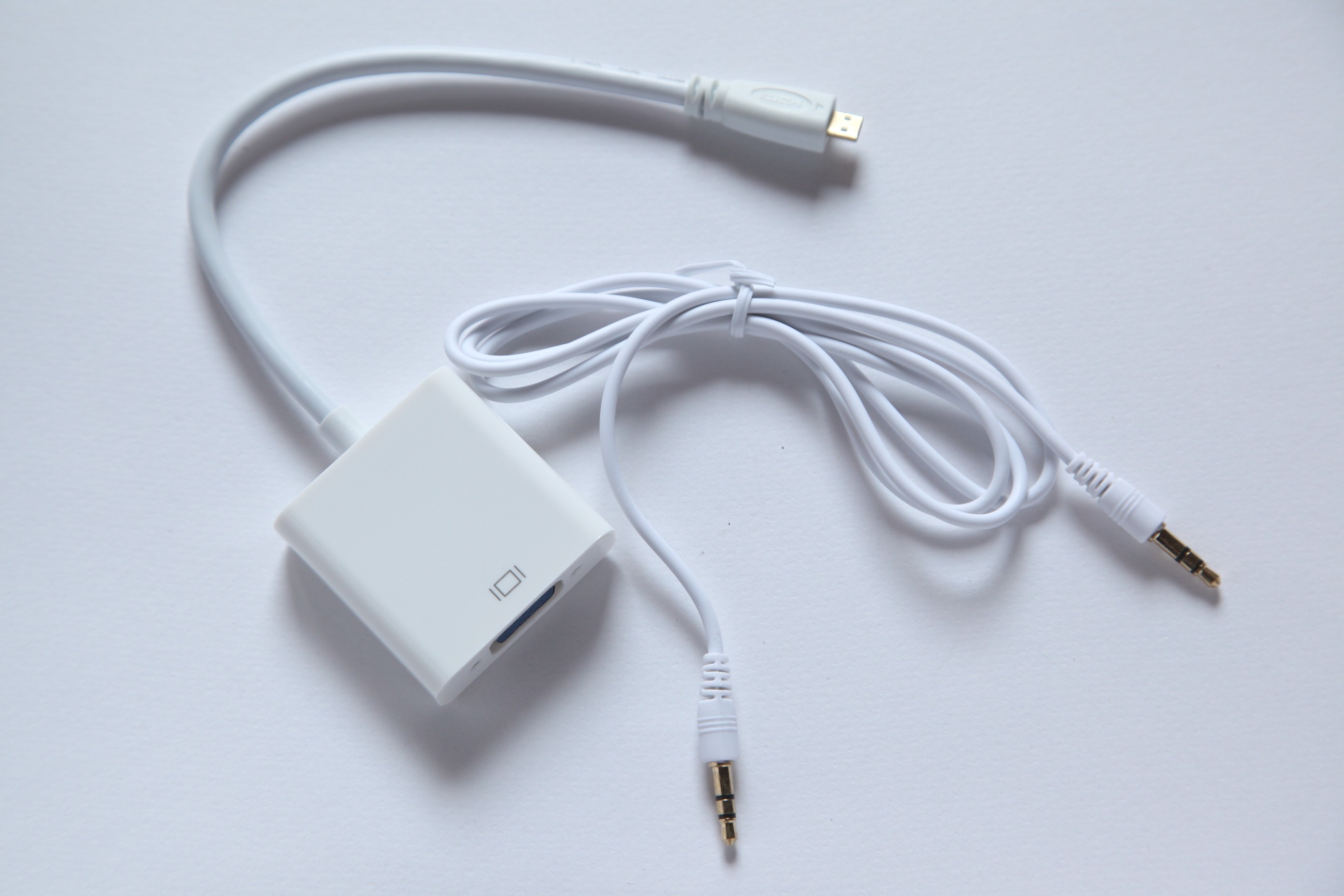 micro hdmi转vga线转换器接头华硕t100ha x205ta转接显示器投影仪