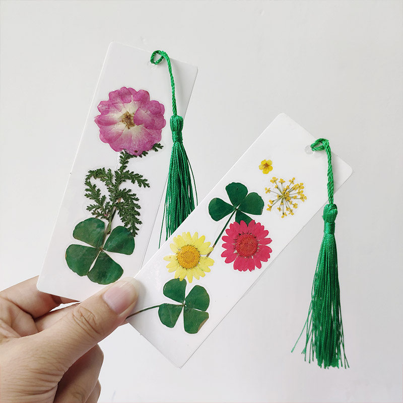 创意diy干花书签唯美自制手工压花材料母亲节书签