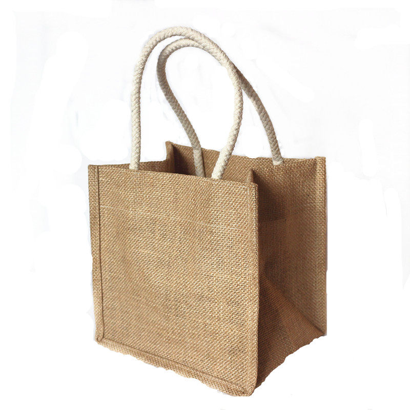 复古粗麻麻布手拎袋亚麻布大小小号小号手手提袋紫砂壶礼品袋