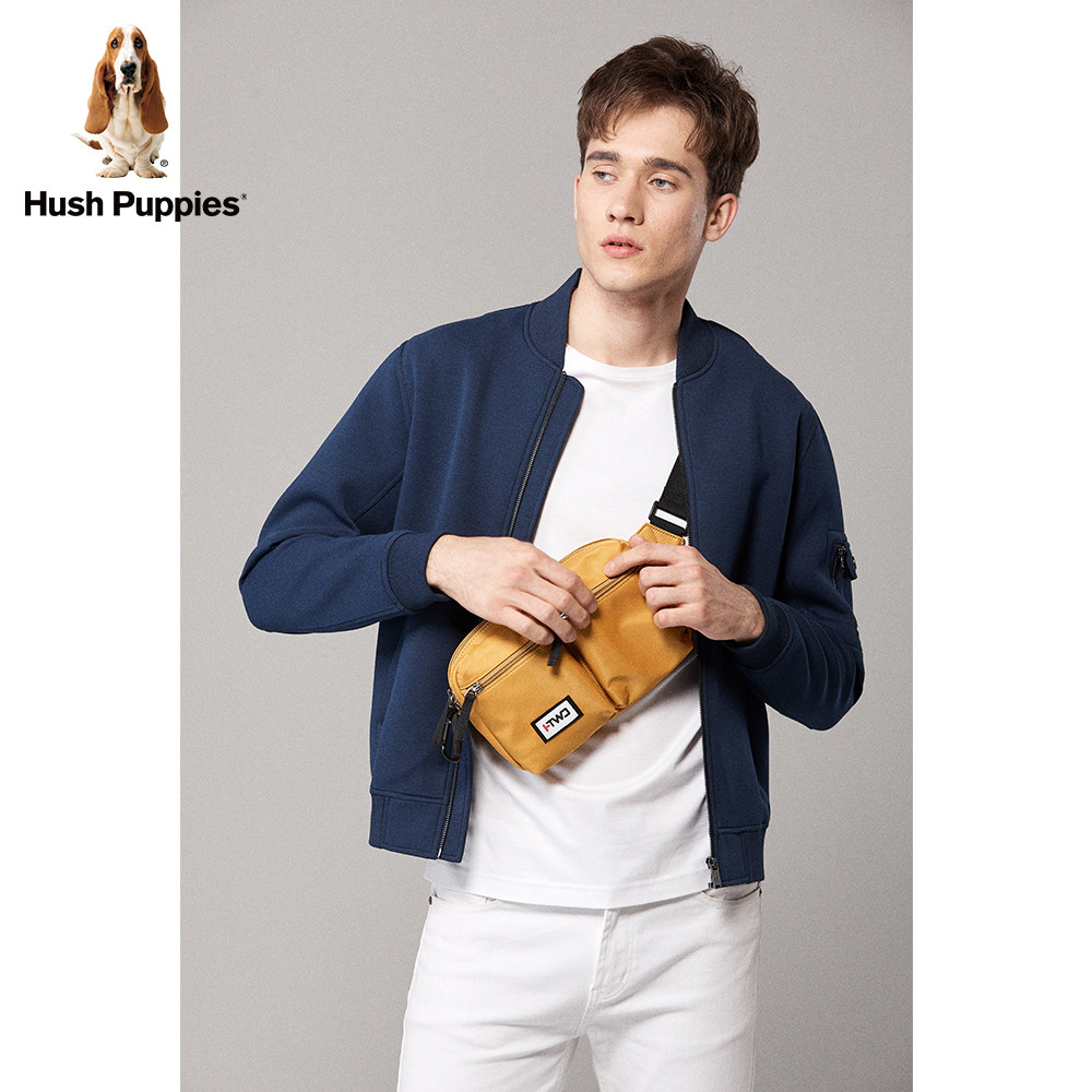 hushpuppies暇步士2019新款男装卫衣夹克开衫拉链卫衣
