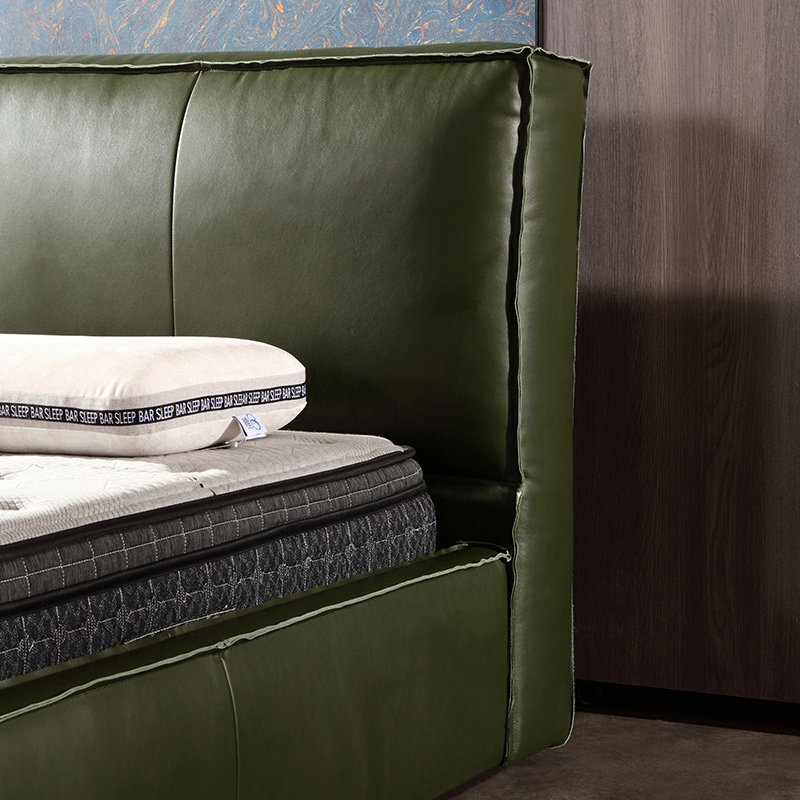 商场同款aris爱依瑞斯意式简约全真真皮床婚双人床皮艺床