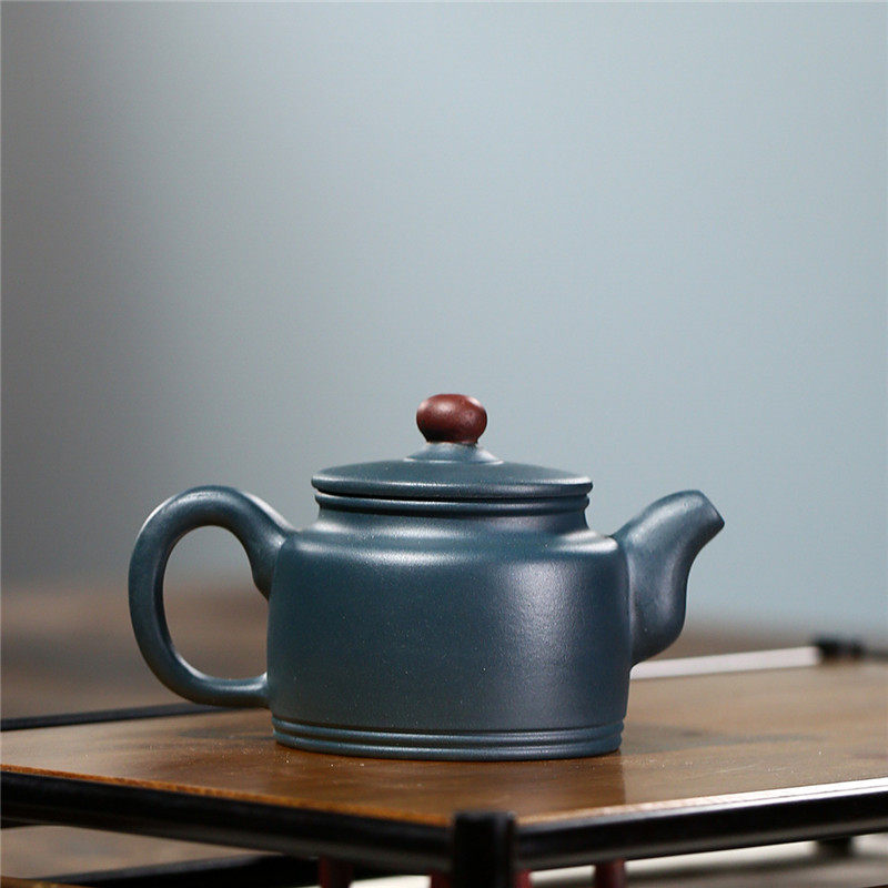 宜兴宜兴紫砂紫砂壶原矿墨绿泥汉功夫功夫茶茶具泡茶茶壶