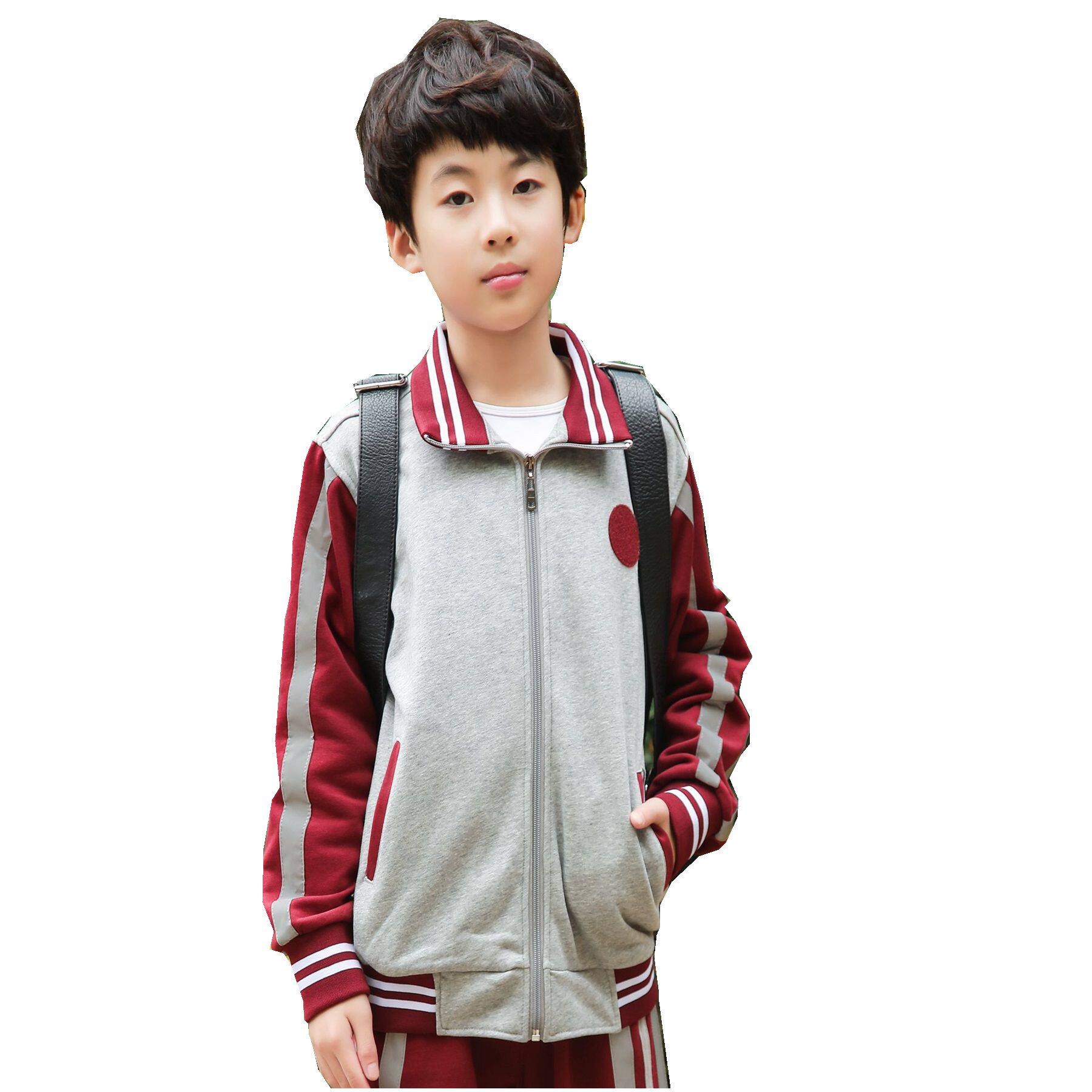 东莞市凤岗镇小学生统一校服棉拉链外套长裤冬季套装凤岗小学校服