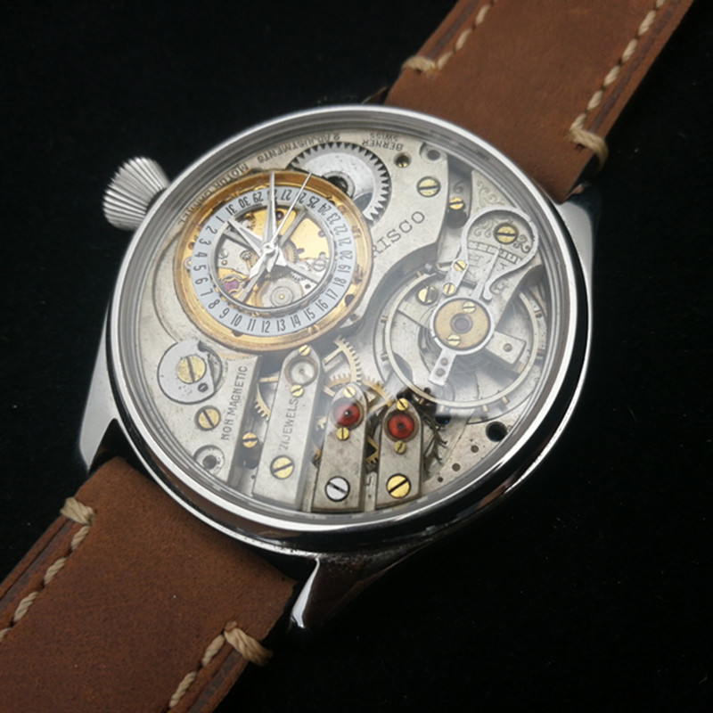 呗淇工作室手工原创机械表 古董怀表配件改手表 个性创意手表