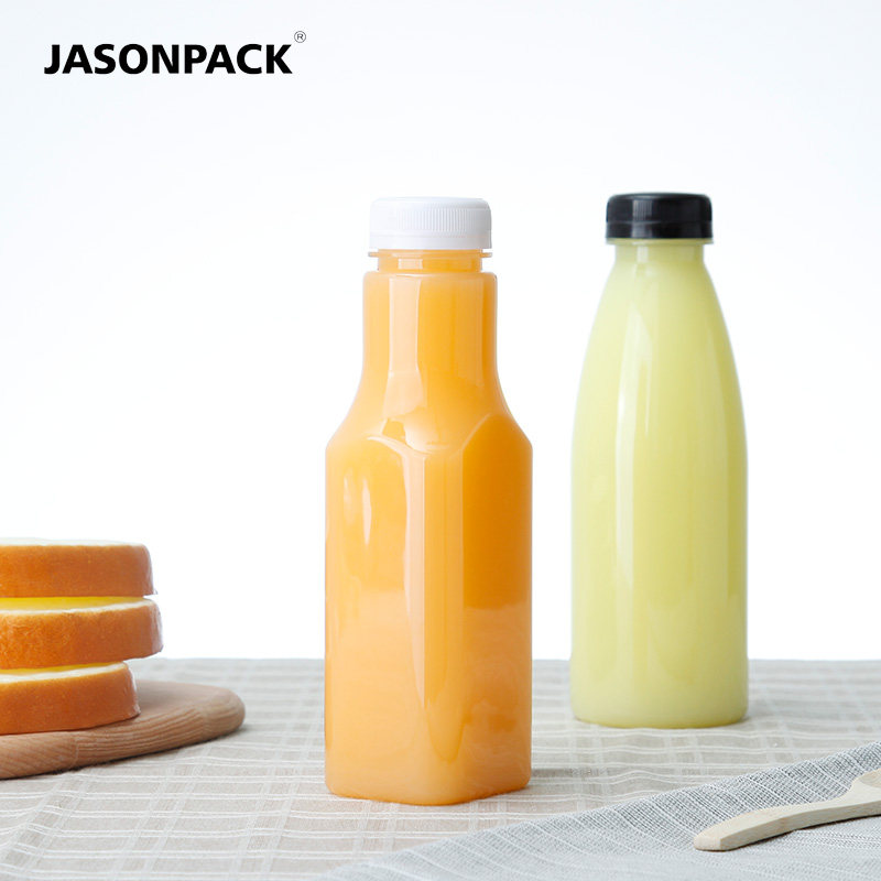 创意pet塑料饮料瓶子一次性透明加厚果汁瓶酵素奶茶带盖500ml - jason