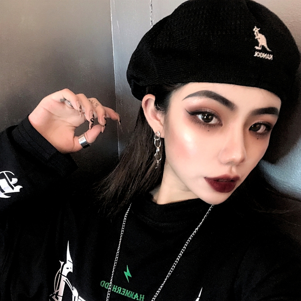 个性酷帅链条设计感 耳钉耳饰拽姐百搭蹦迪潮流耳环
