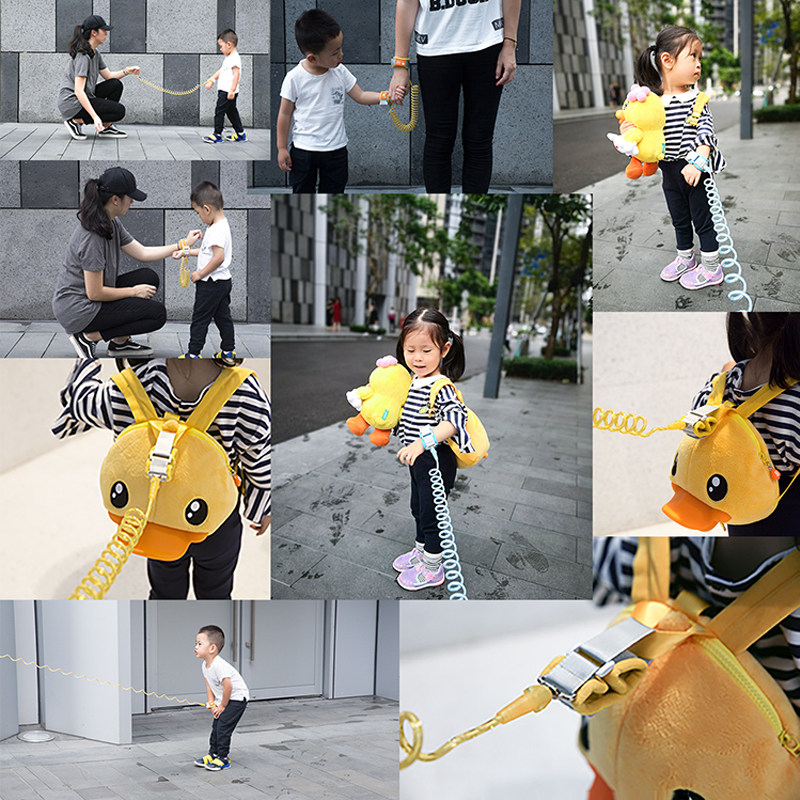 小黄鸭小孩神器溜娃手环防走宝宝安安全儿童宝宝出行用品
