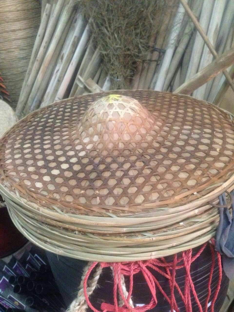 帽子横县地方特色手工艺竹编广西遮阳防水水竹叶斗笠竹编