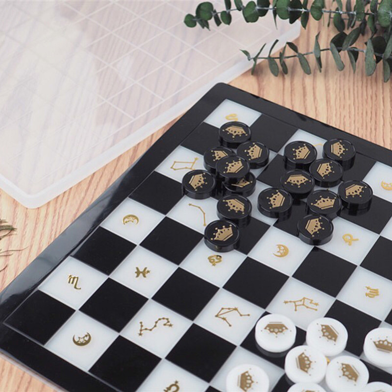 奶油皇后新款创意象棋跳棋棋盘棋子镜面水晶其他diy饰品配件