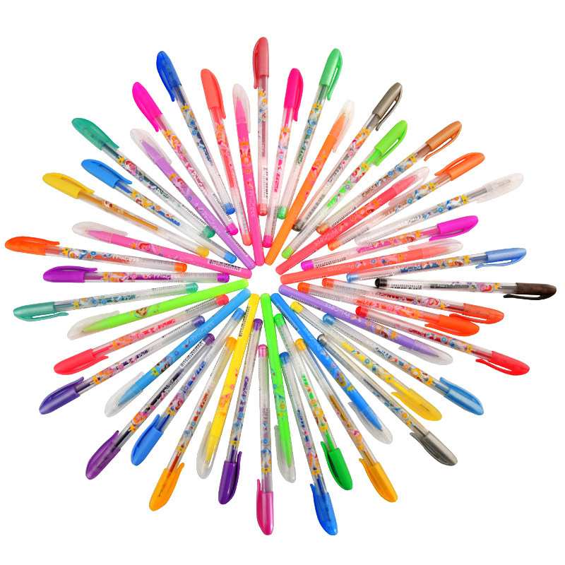 可爱亮晶晶闪光荧光笔学生彩色笔珠光彩笔36色48色荧光笔
