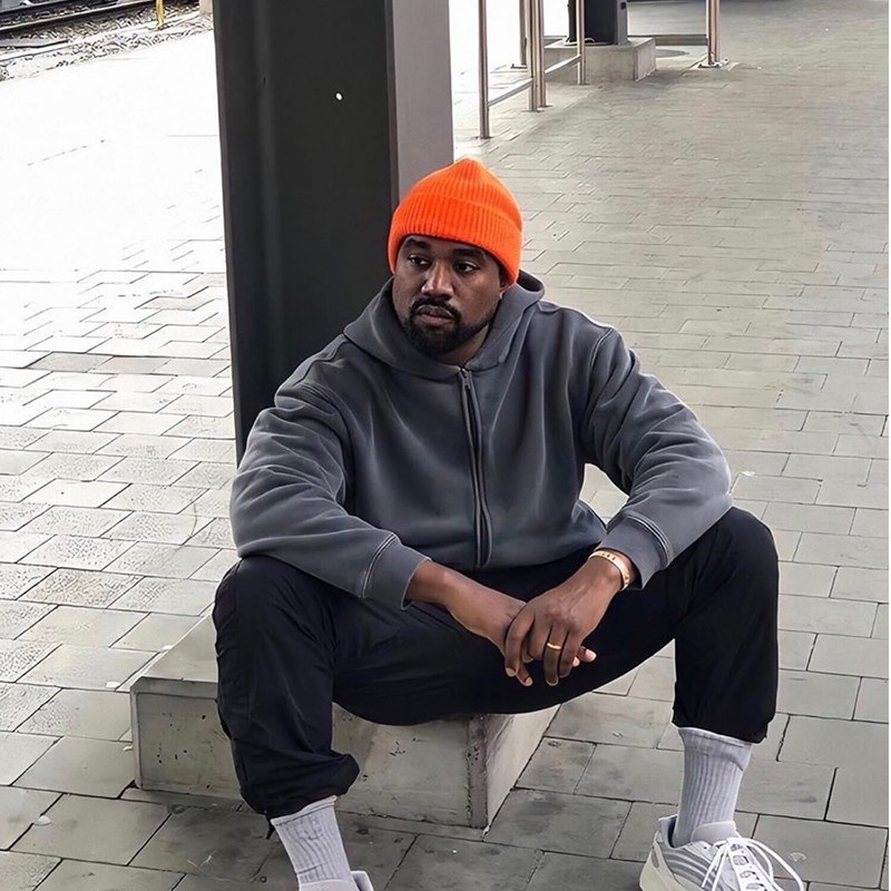 yeezyseason6kanye侃爷同款潮牌ins高街椰子拉链卫衣