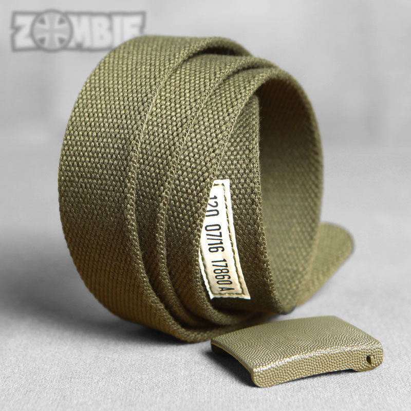 德军德国公发军版原品户外休闲纯铜多功能战术帆布内腰带牛仔裤带