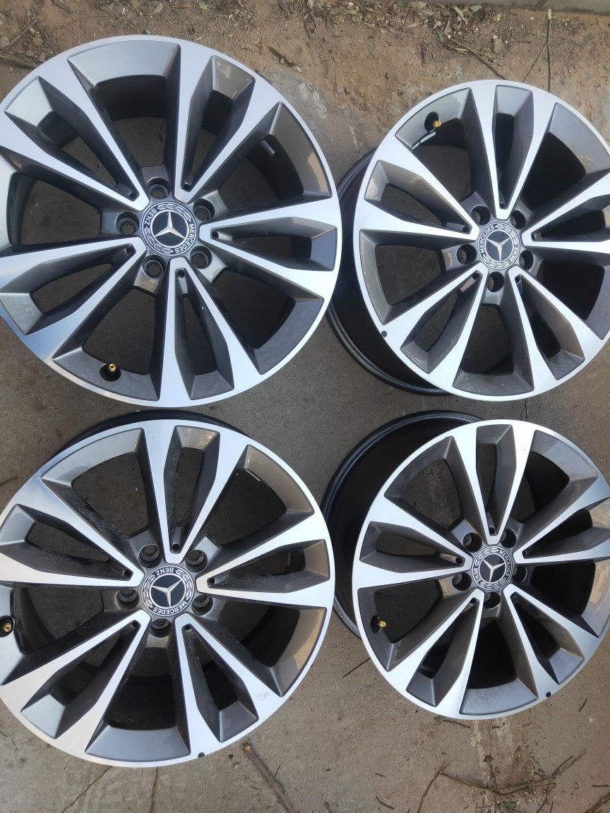 适用新款奔驰v260轮毂18寸原厂钢圈商务车改装轮毂