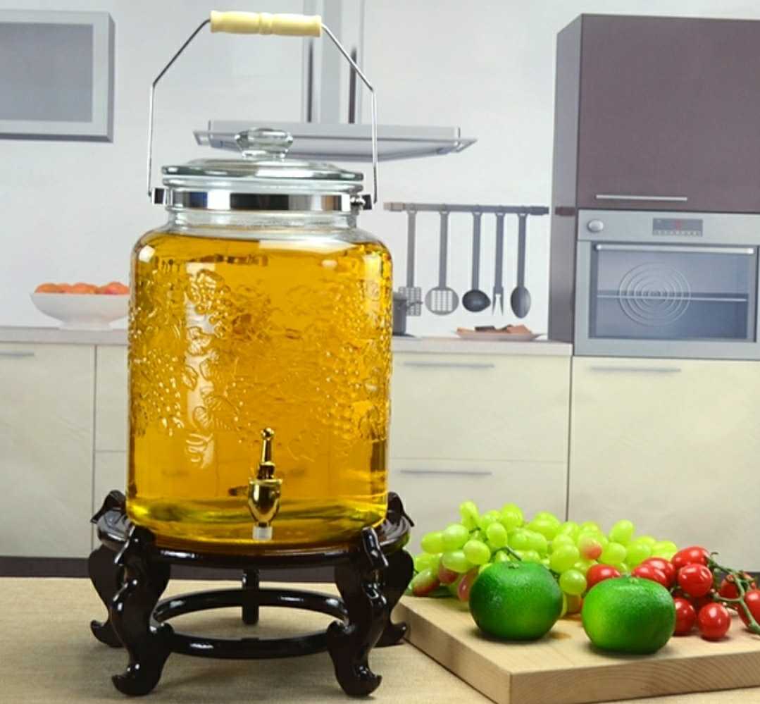 油瓶10斤15斤家用油罐大容量玻璃油壶储油罐大号油壶