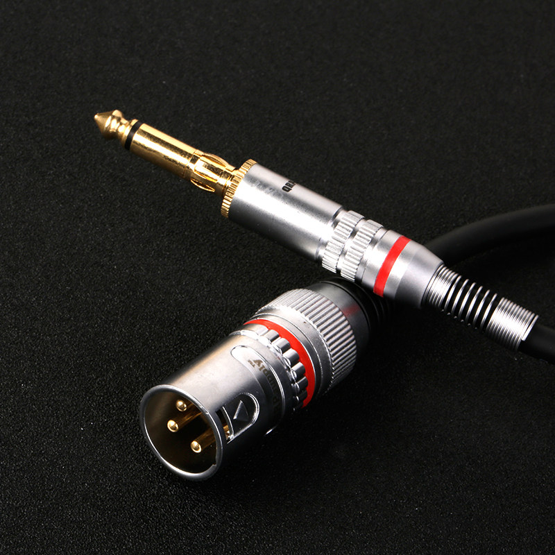 qrp141266卡农公转635公单声道大二芯转接线卡侬线材